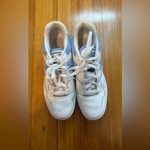 Light Blue and White New Balance 550